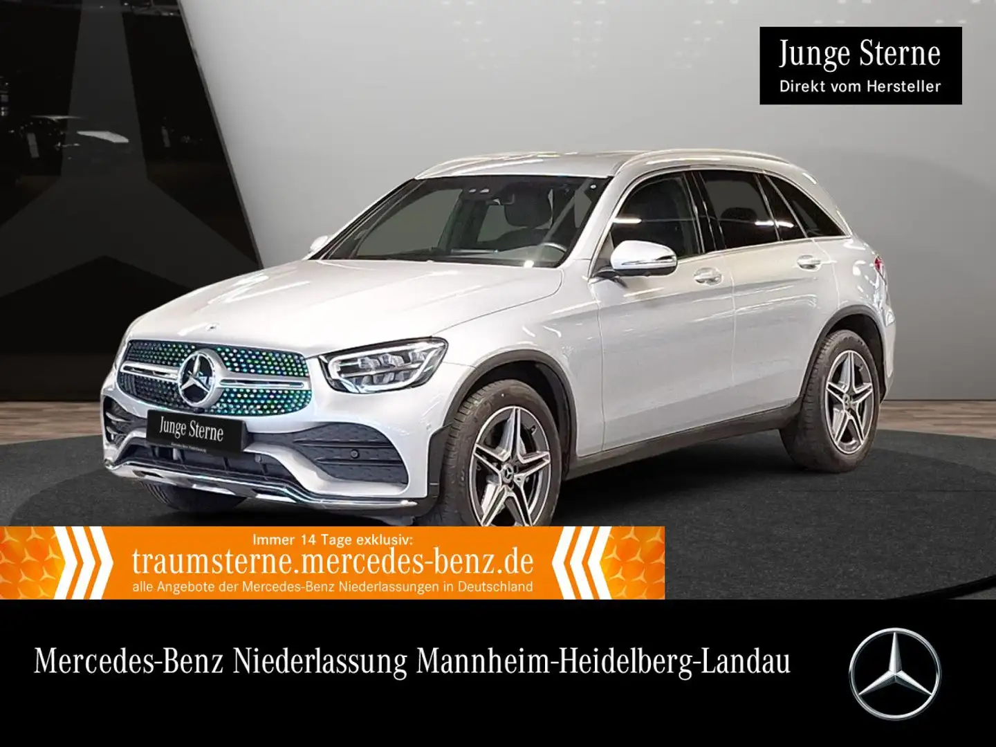 Mercedes-Benz GLC 300 d 4M AMG+360+LED+SPUR+TOTW+KEYLESS+9G Argent - 1