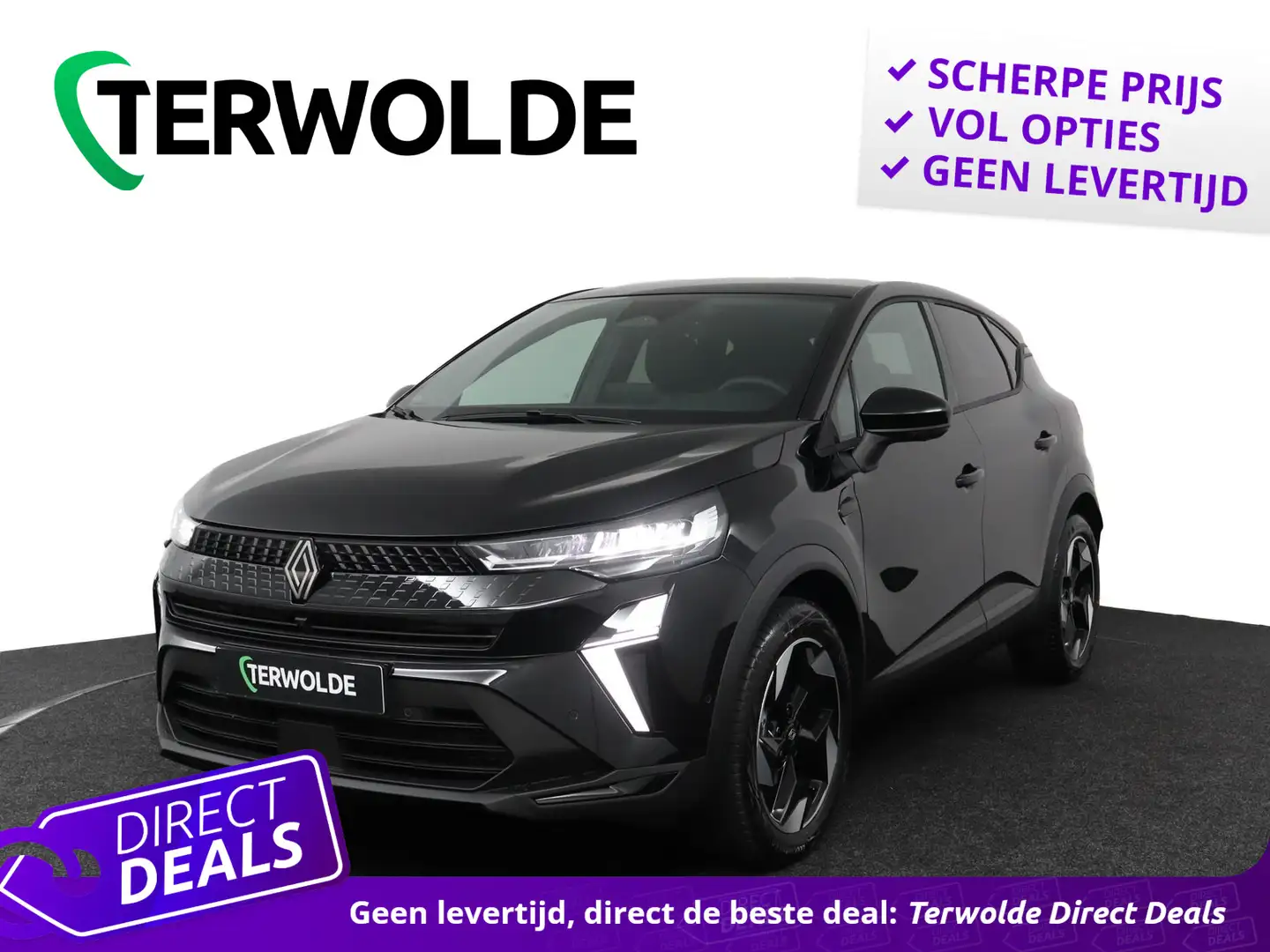 Renault Captur 1.6 E-Tech full hybrid 145 techno | €2.840 Korting Zwart - 1