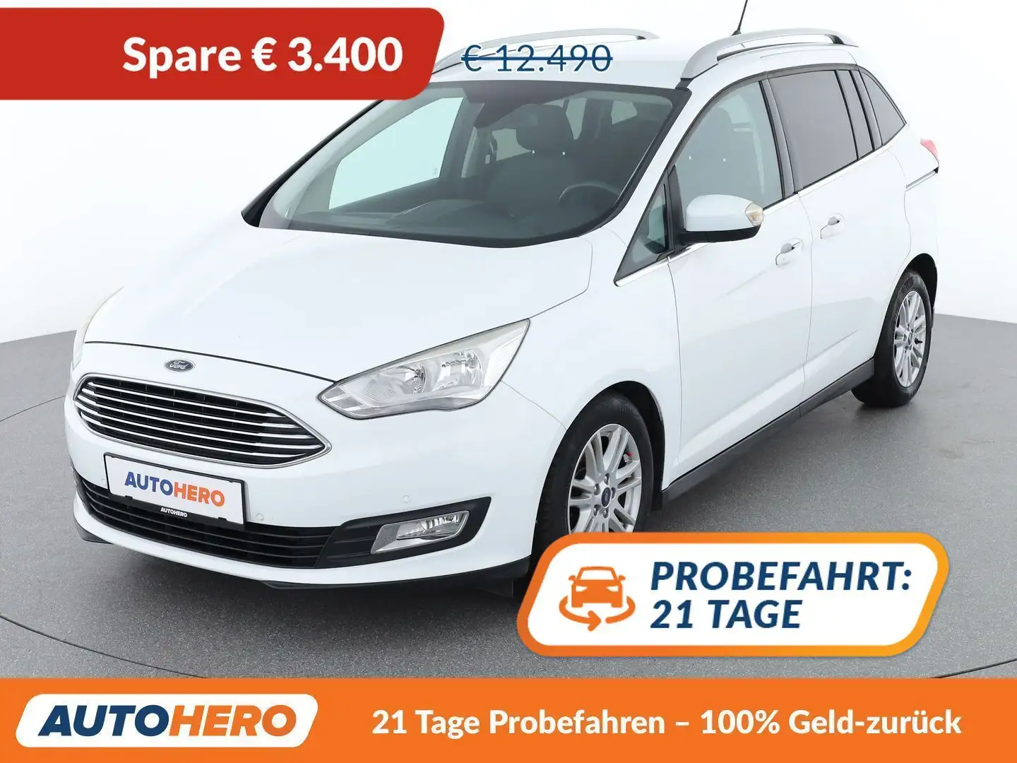 Ford Grand C-Max 1.0 EcoBoost Titanium Weiß - 1