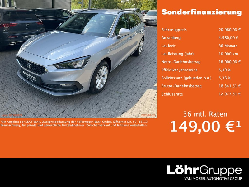 SEAT Leon ST 2.0 TDI DSG Style Navi., Full-Link, Tel., GR...