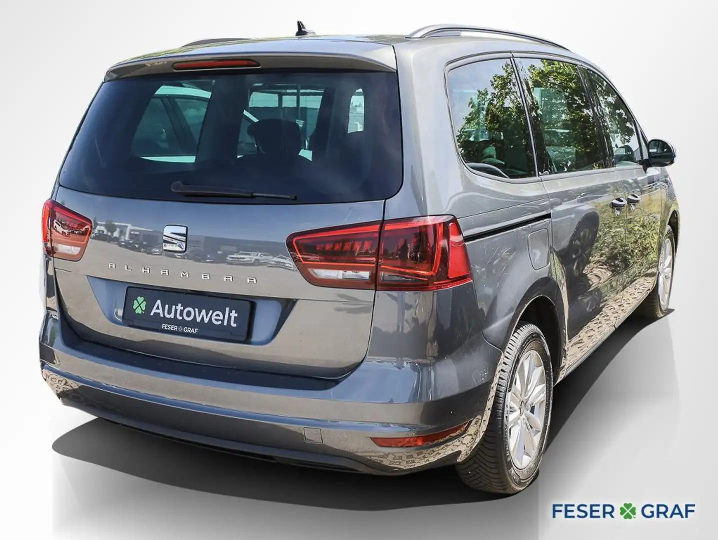 SEAT Alhambra 2.0 TDI Style AHK Navi RüKa Sitzh Standh Grigio - 2
