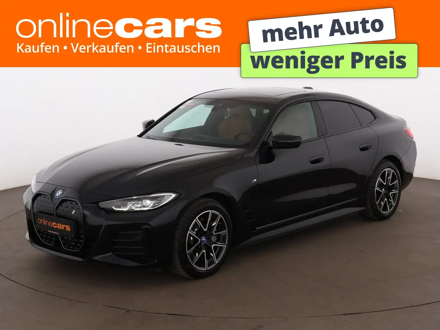 BMW i4 Gran Coupe 40 M-Sport 84kWh Aut LED AHK LEDER Schwarz - 1