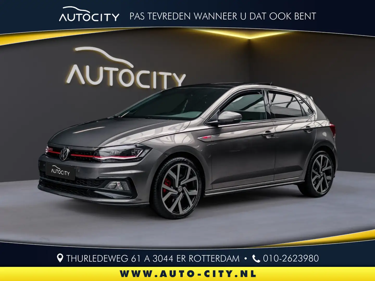 Volkswagen Polo GTI 2.0 TSI Pano l Camera l Navi l Adaptive Gris - 1