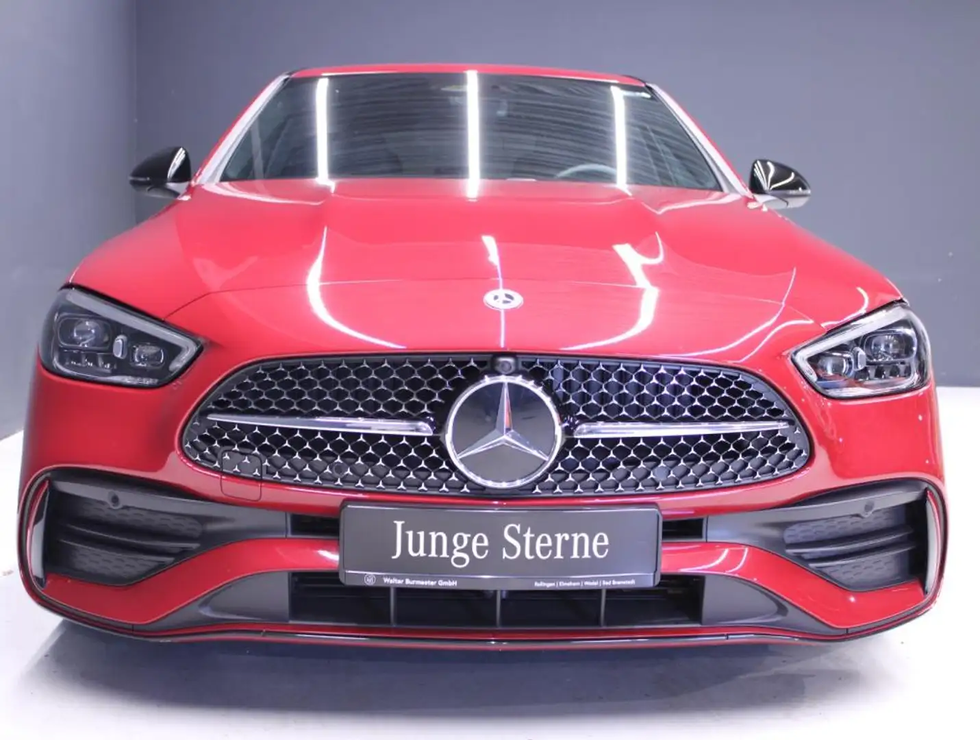 Mercedes-Benz C 180 AMG+Night+Navi+Kamera+Ambiente+MBUX+SHZ Rood - 2