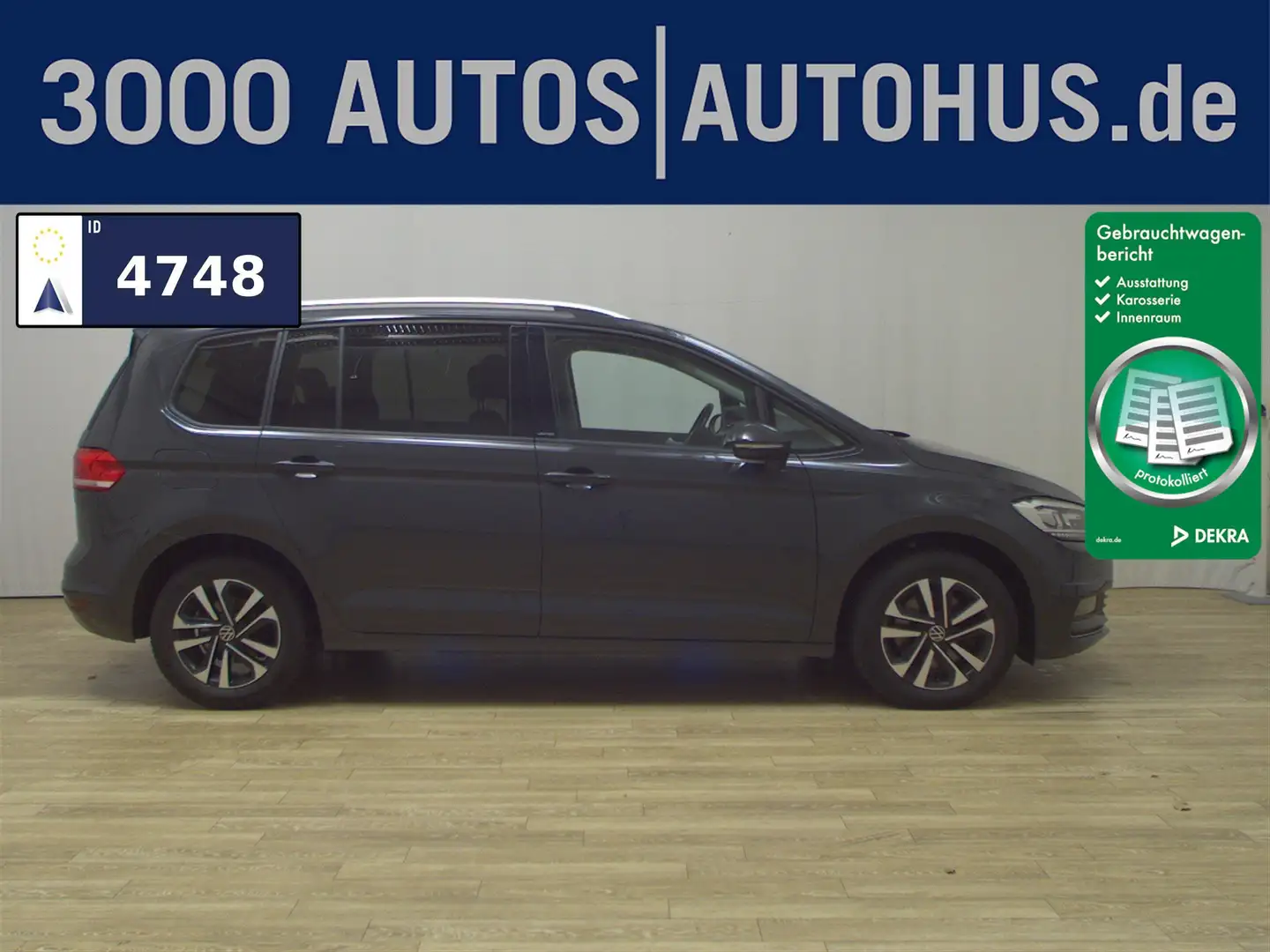 Volkswagen Touran 2.0 TDI United Navi LED AHK RFK ACC Shz Gris - 1