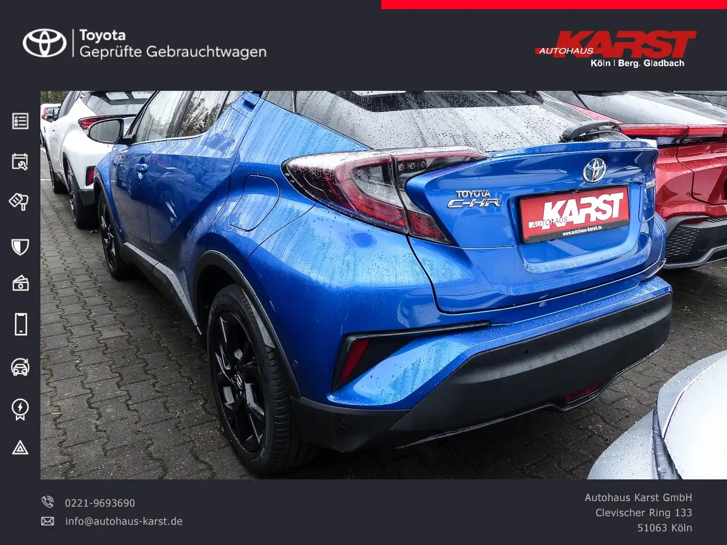 Toyota C-HR - 1.8 l Hybrid 4x2 Style PDC v+h SHZ Alu Azul - 2