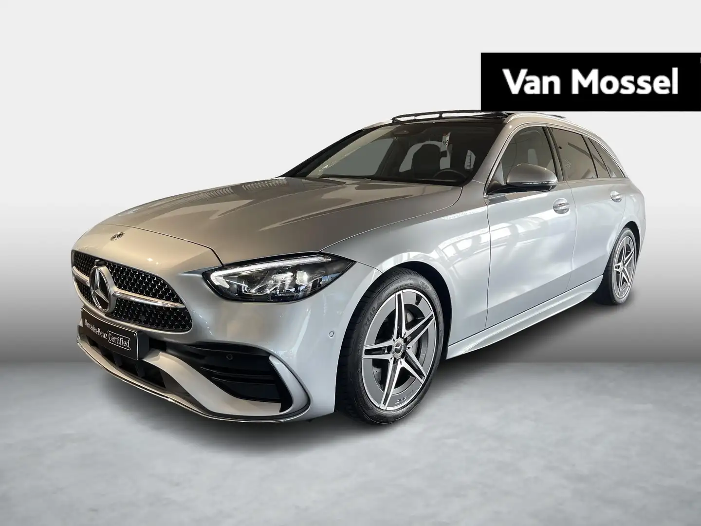 Mercedes-Benz C 300 4MATIC AMG Line + 4MATIC + PANO DAK + LEDER + TREK Zilver - 1