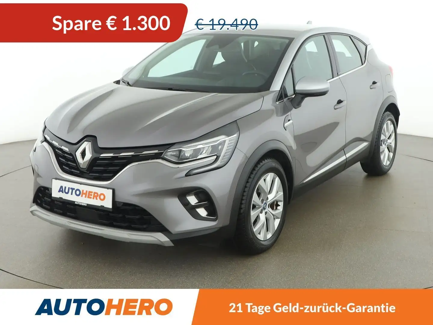 Renault Captur 1.6 E-Tech Hybrid Intens Aut. *LED*SPUR*CAM*NAVI* Grau - 1