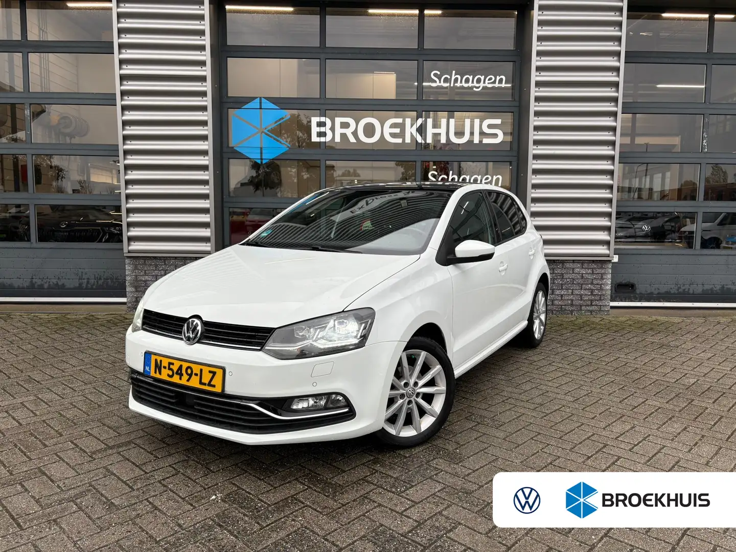 Volkswagen Polo 1.2 TSI 90 pk Highline 7-DSG | Panoramadak | Achte Blanc - 1
