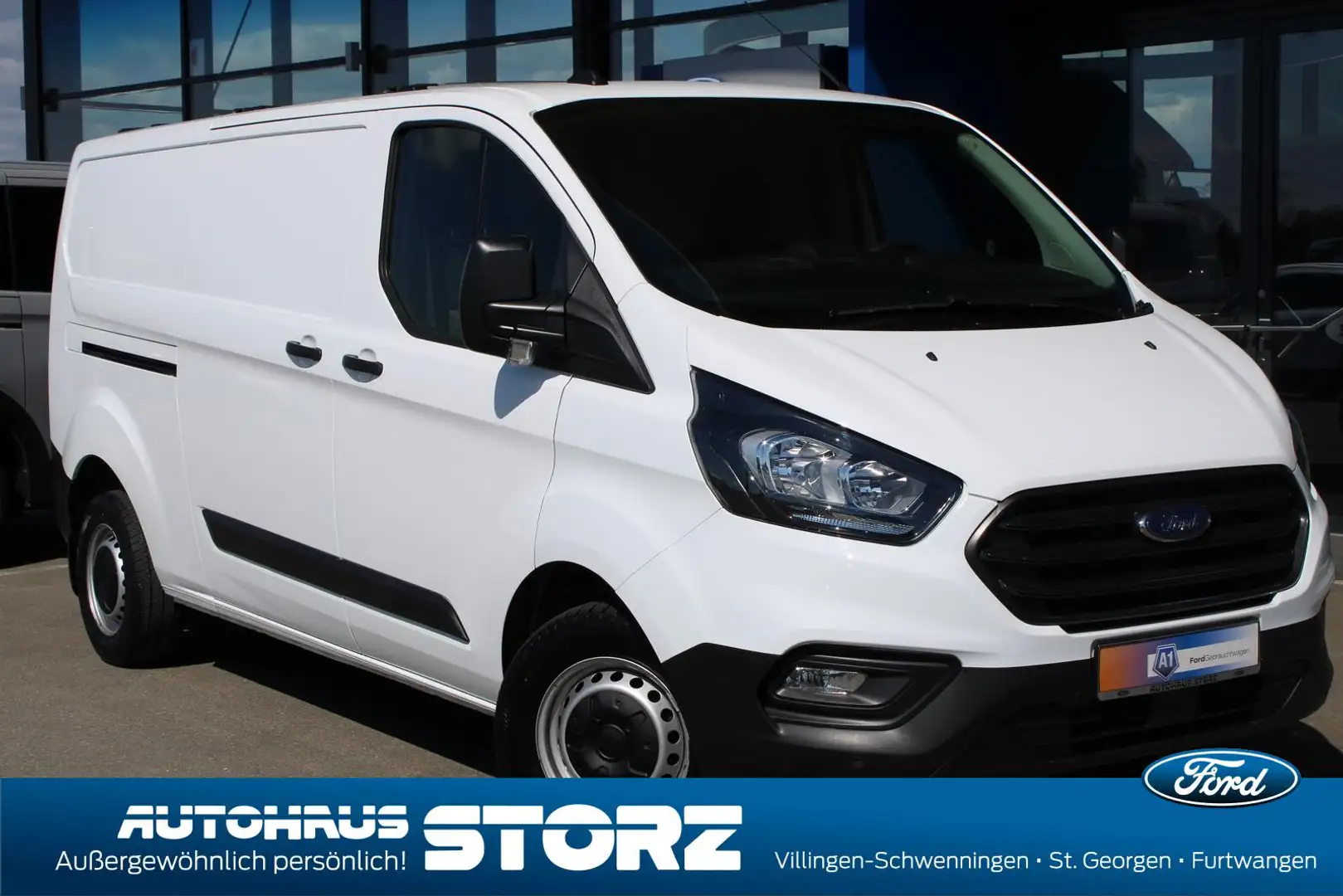 Ford Transit Custom Kasten Basis 300 L2 KLIMA|AHK|PARK PILOT VORNE UND Weiß - 1