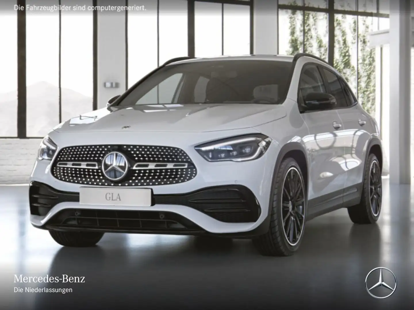 Mercedes-Benz GLA 250 e AMG+NIGHT+AHK+MULTIBEAM+KAMERA+TOTW+8G Weiß - 2