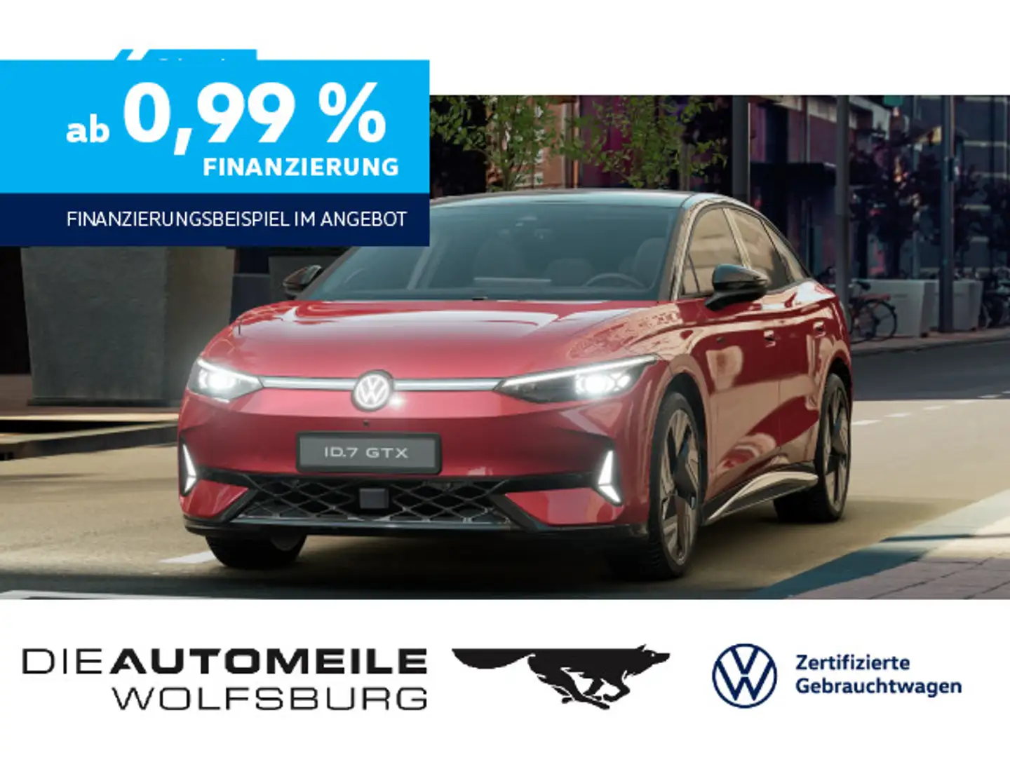 Volkswagen ID.7 4Motion GTX HeadUp/Matrix/H+K/Pano/AHK/DCC Rot - 1