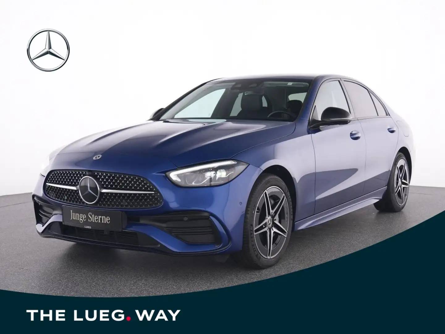 Mercedes-Benz C 300 e AMG+LED+AHK+360+Dist+Night+PTS+Multisitz Blauw - 1