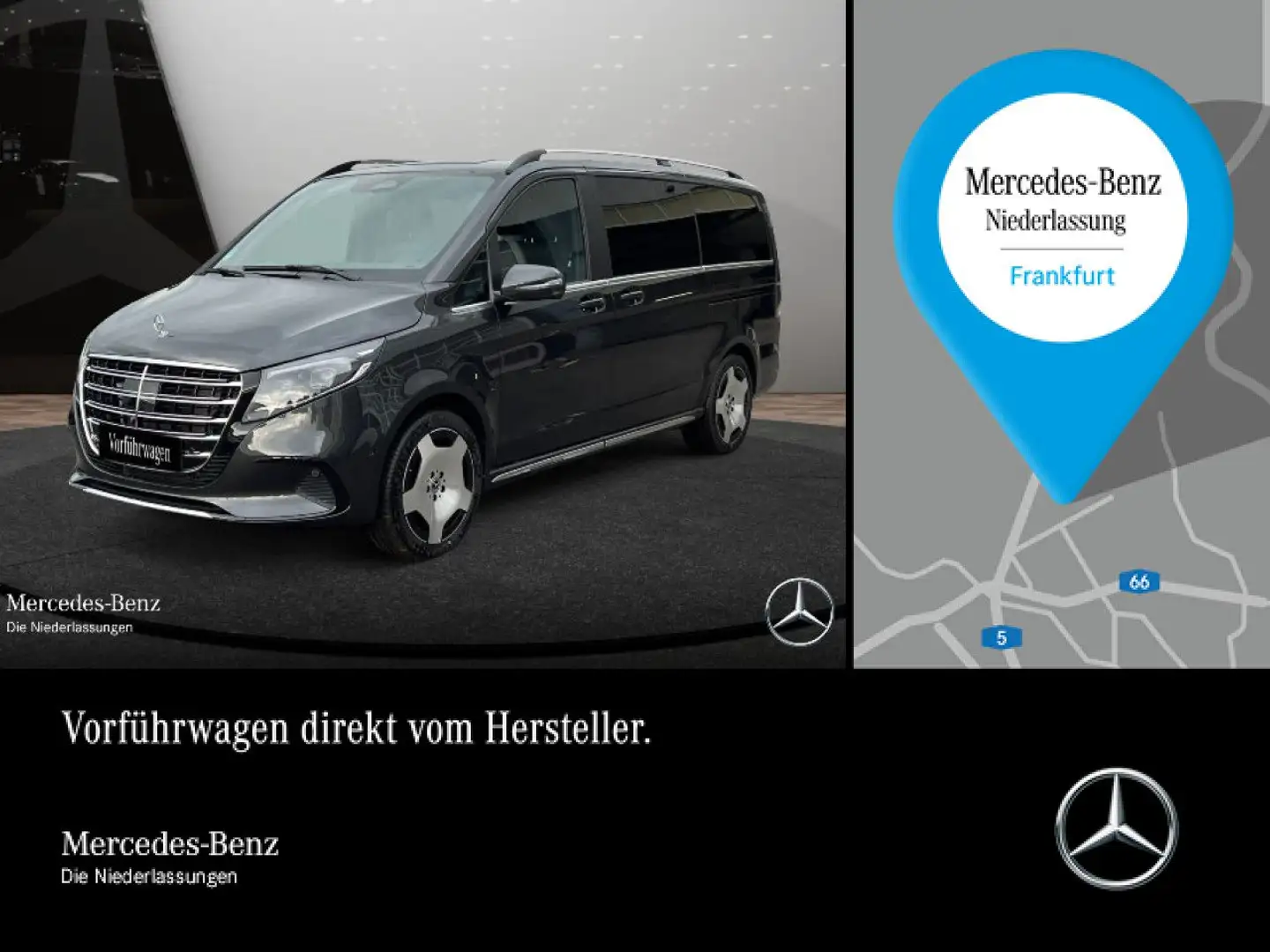Mercedes-Benz V 300 d 4M EXCLUSIVE+Allrad+9G+AHK+StandHZ+Navi Grau - 1
