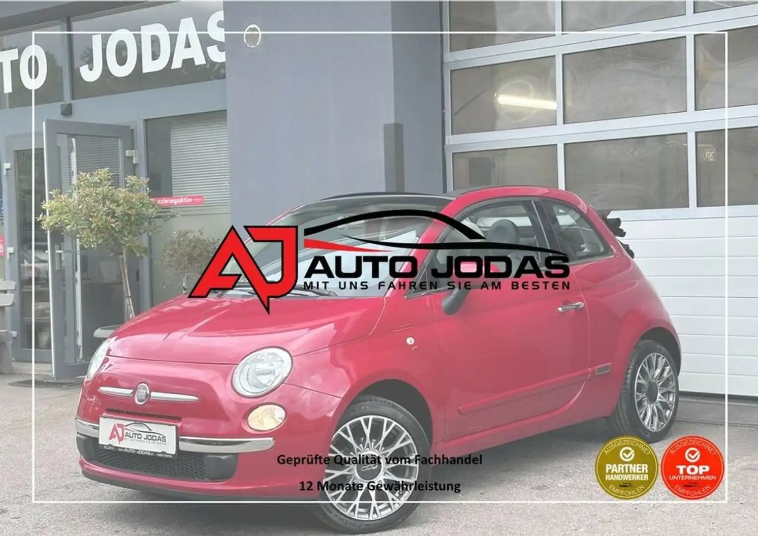 Fiat 500C 0.9 TwinAir Turbo Lounge **Klimaaut./Leder** Rouge - 1