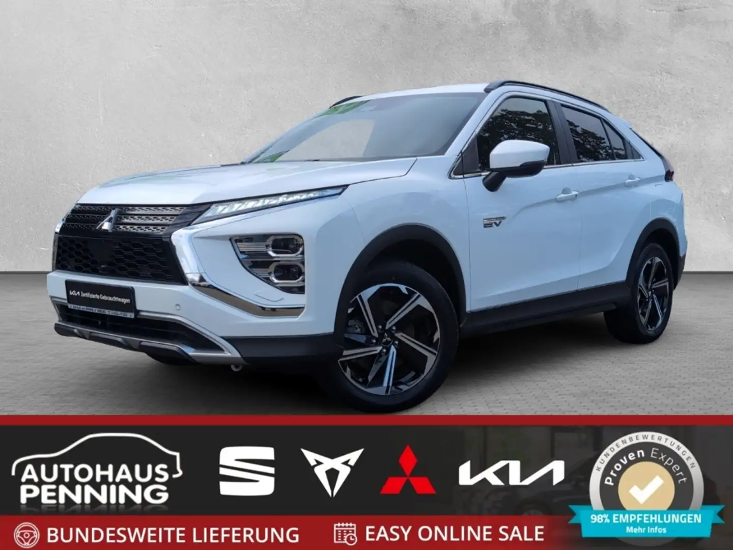 Mitsubishi Eclipse Cross 2.4 PHEV PLUS 4WD LED STANDHEIZUNG NAVI KAMERA Wit - 1