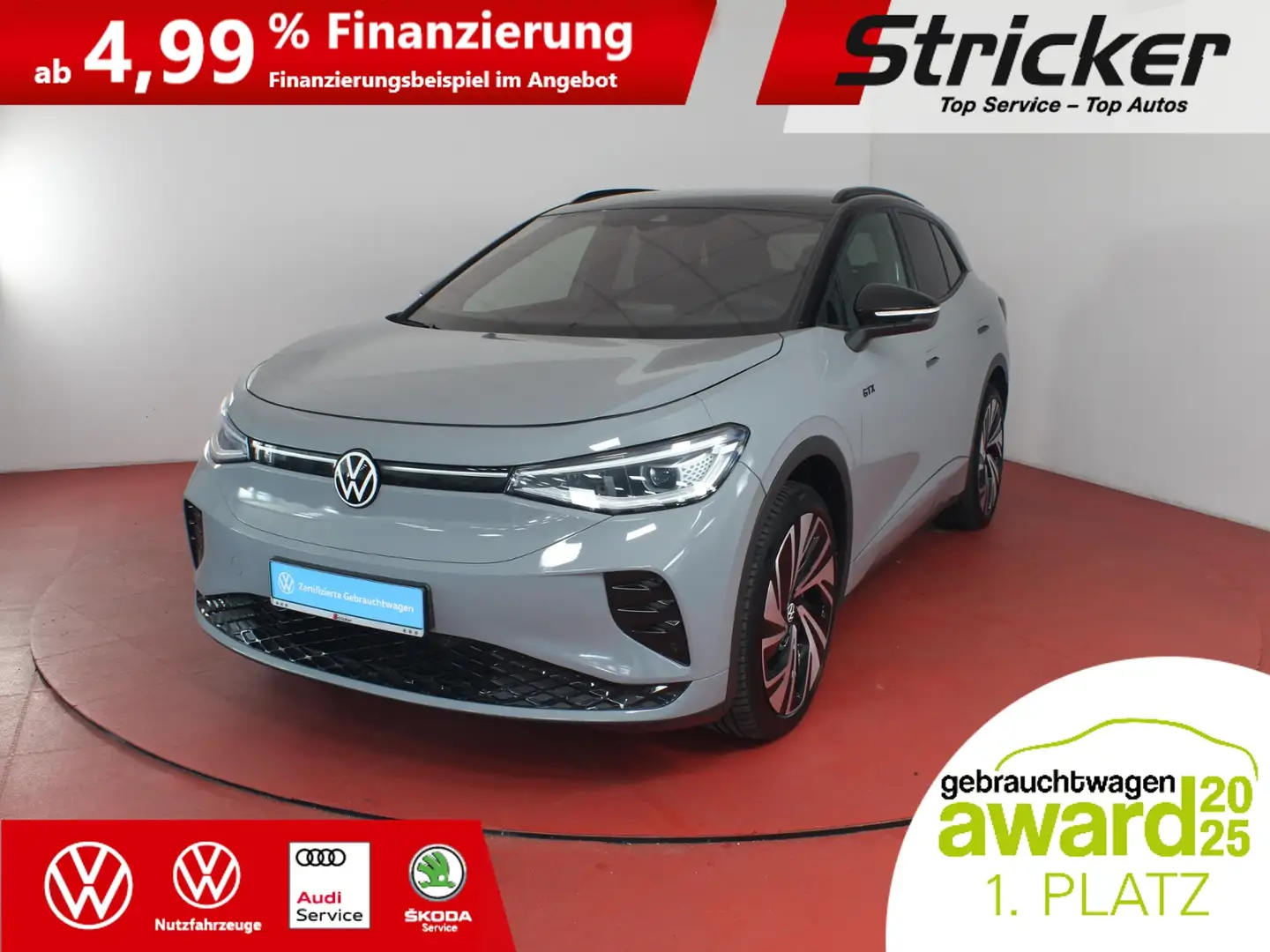 Volkswagen ID.4 GTX 300,-ohne Anzahlung Navi App-Connect Grau - 2