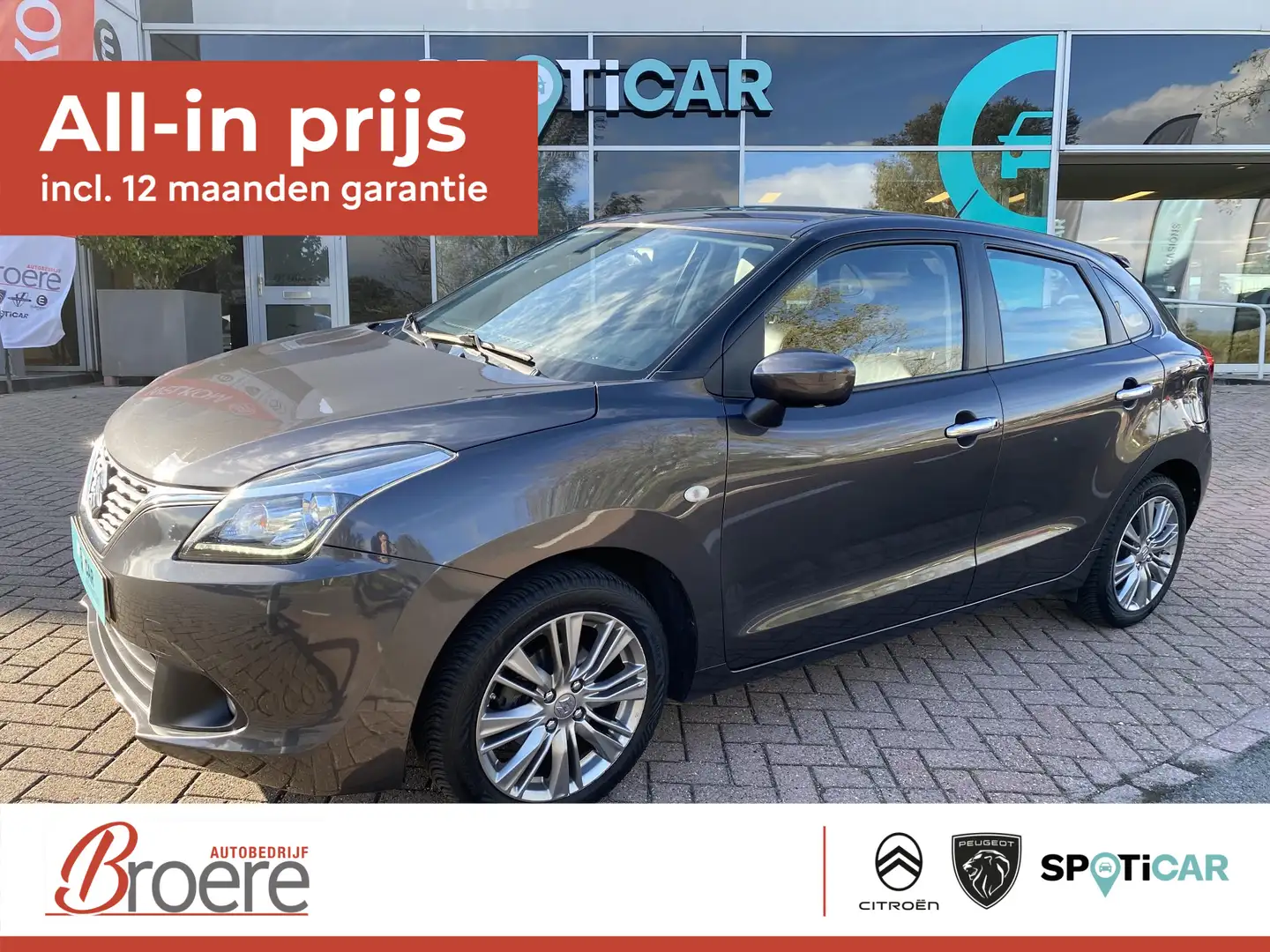 Suzuki Baleno 1.2 90 pk Exclusive Automaat Leder Grau - 1
