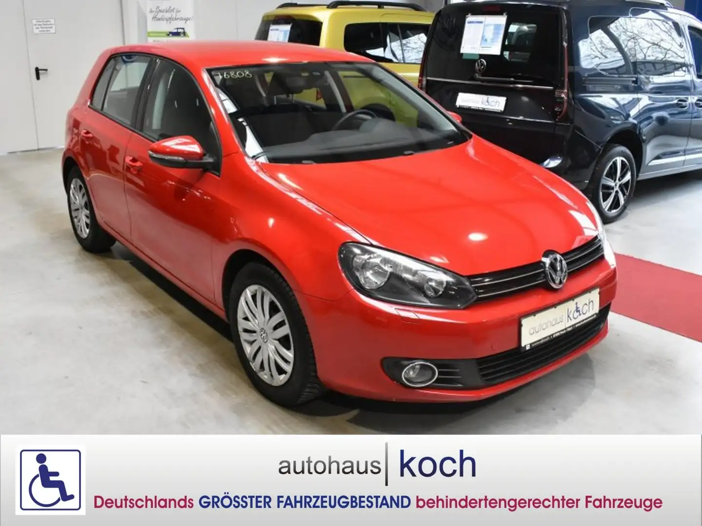 Volkswagen Golf VI 1.6 TDI Move wenig Kilometer Rot - 1