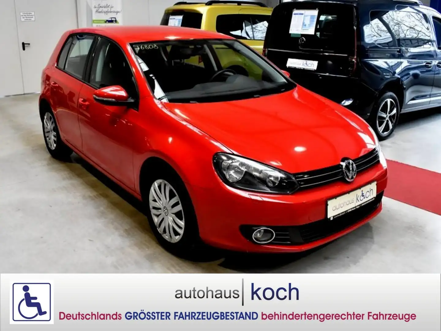 Volkswagen Golf VI 1.6 TDI Move wenig Kilometer Rot - 2