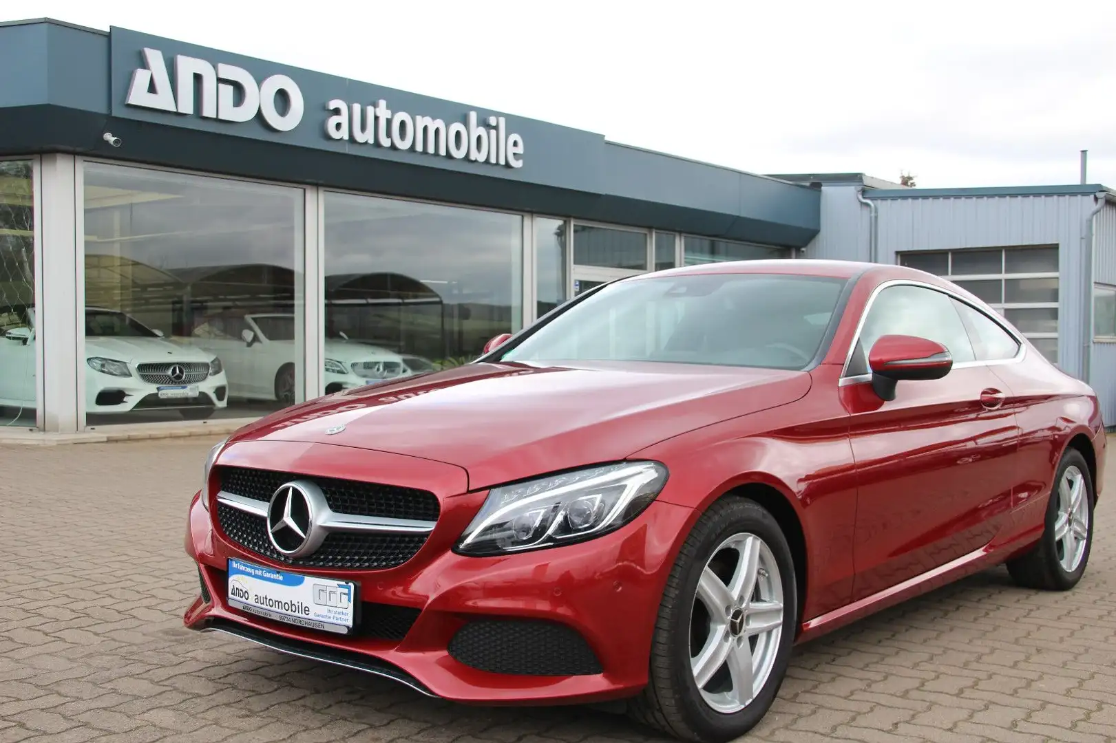 Mercedes-Benz C 220 d Coupe 6.Gang*LED*NAVI*KAMERA*LEDER*EURO6 Rouge - 1