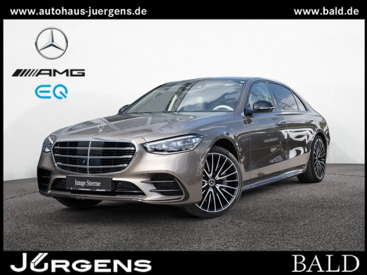 Mercedes-Benz S 450 d 4M L AMG-Sport/Pano/Burm/HUD/Distr/Airm Brun - 1