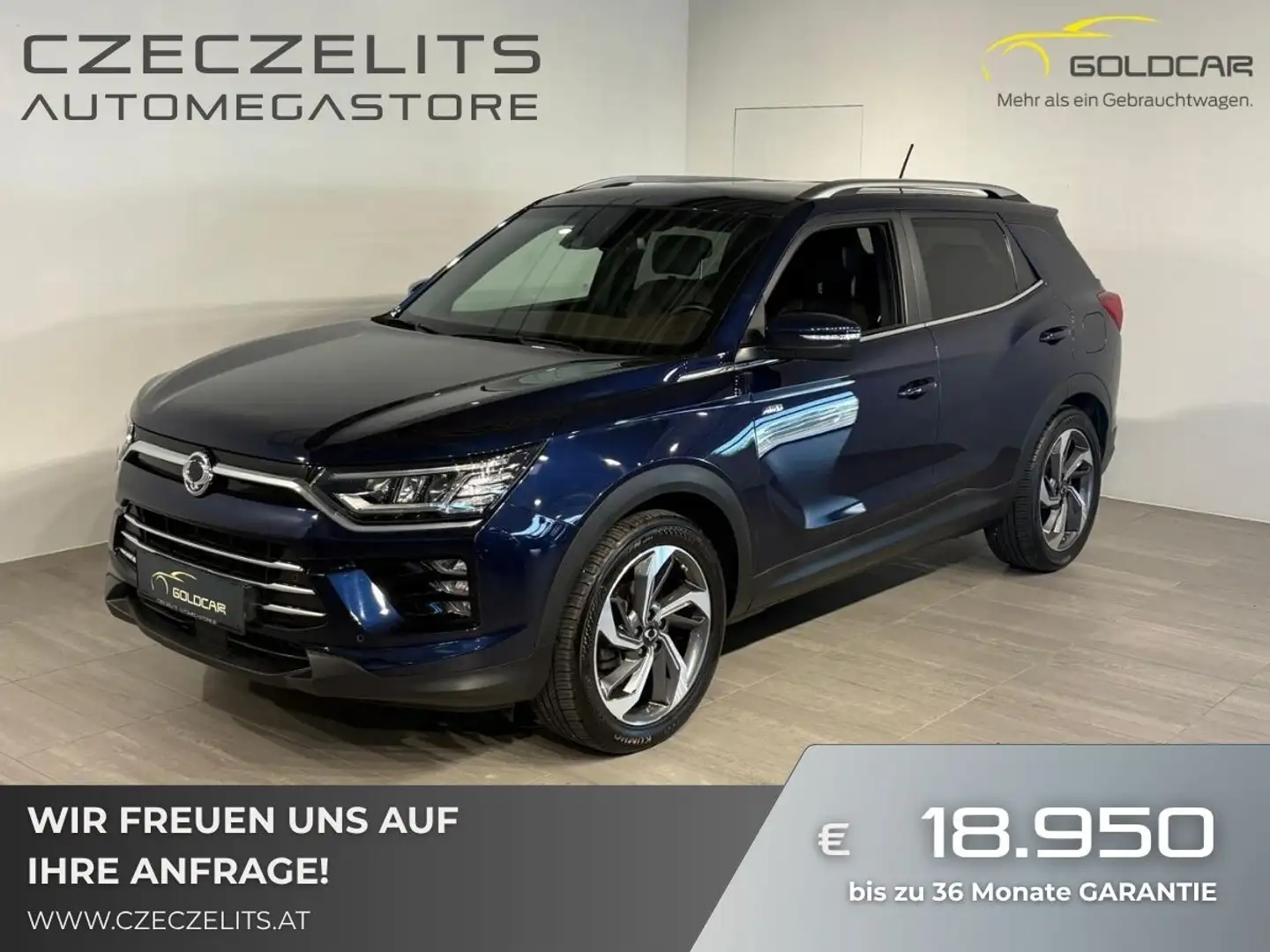 KGM Korando 1,6 4WD Premium Aut. Blau - 1
