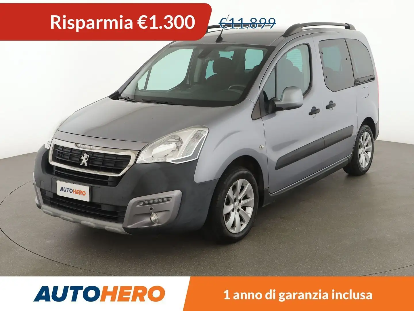 Peugeot Partner 1.6 Blue-HDi Outdoor 100 CV Grau - 1