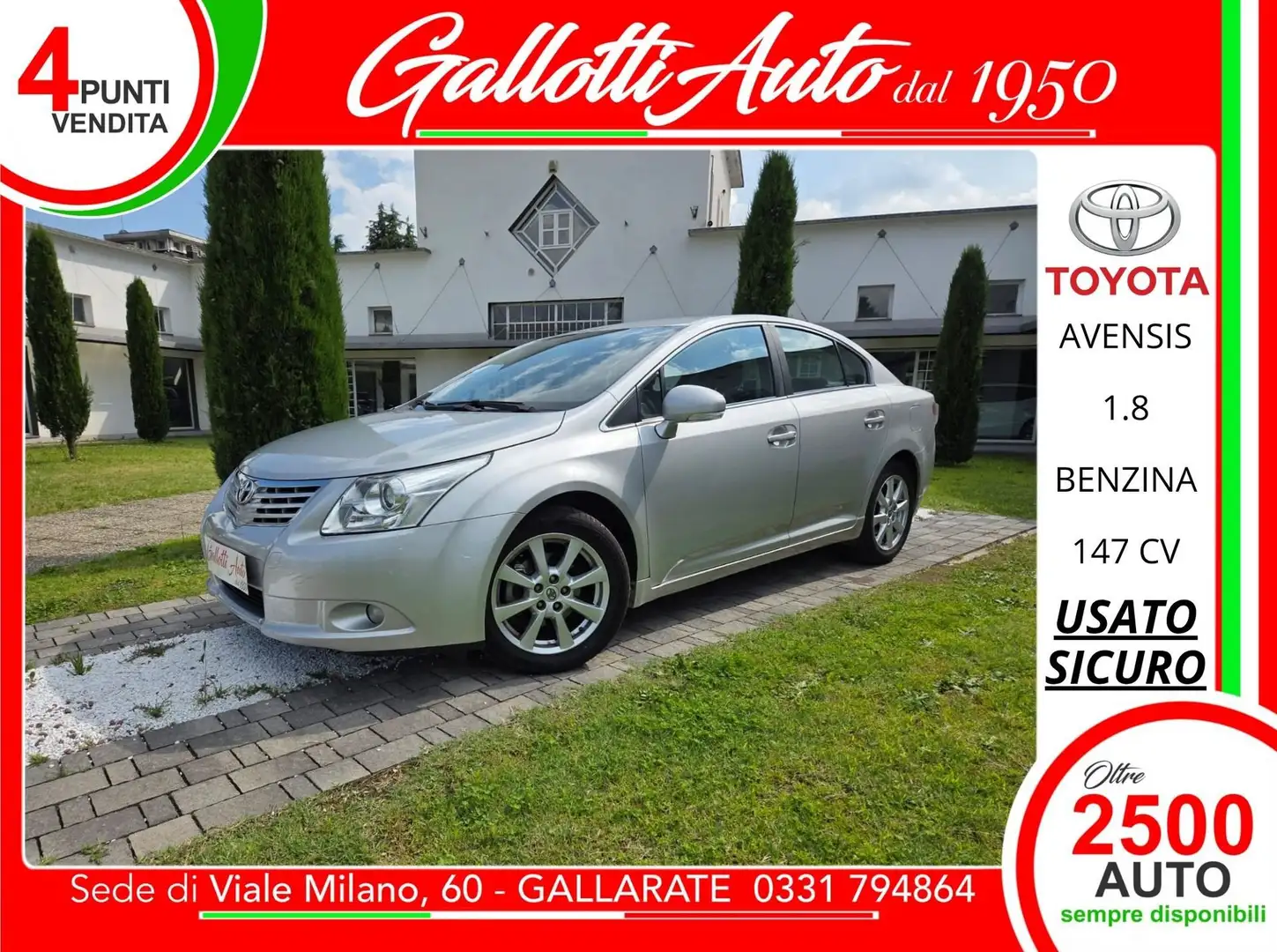 Toyota Avensis 1.8 Executive Argento - 1