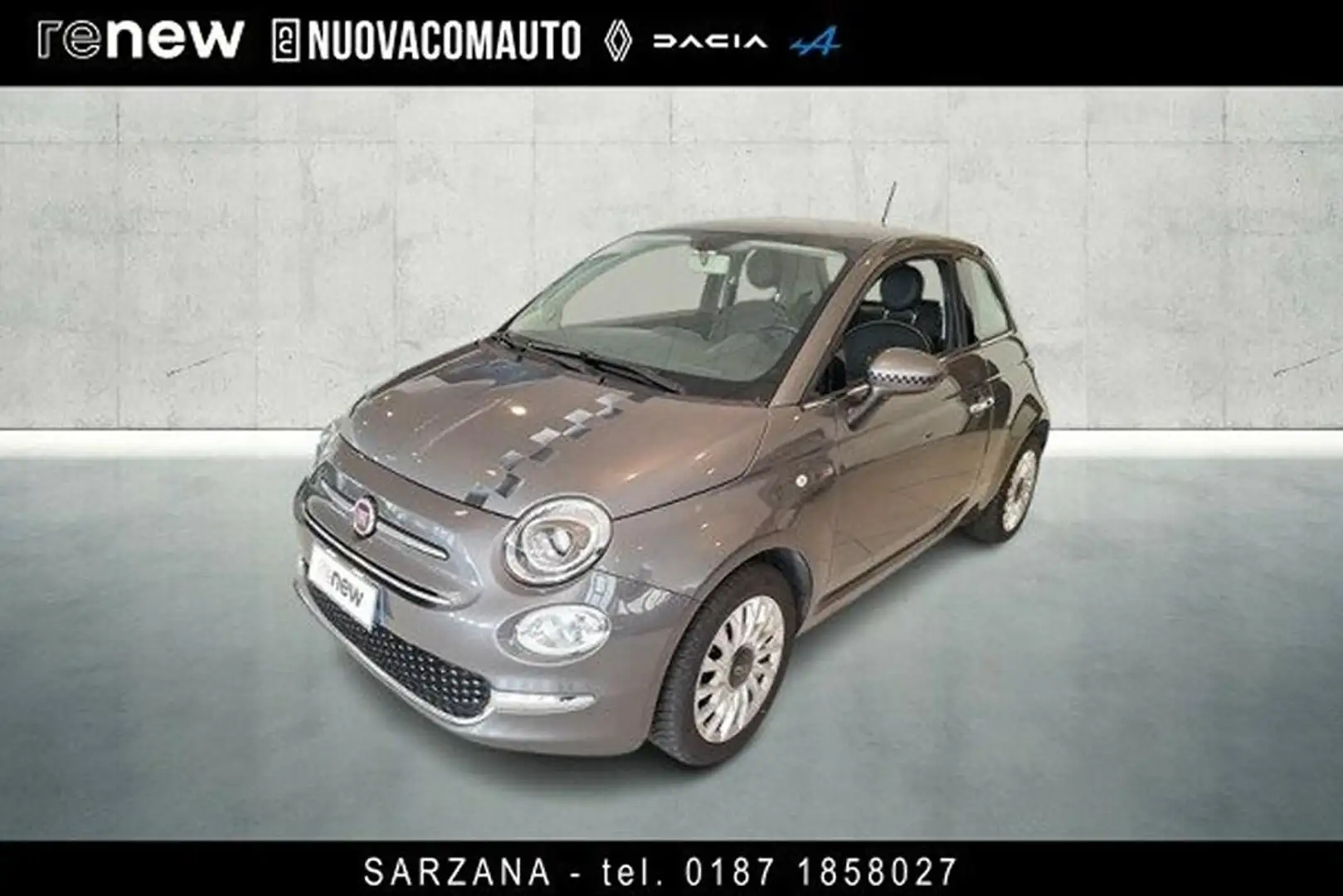 Fiat 500 1.2 Lounge 69cv Gris - 1