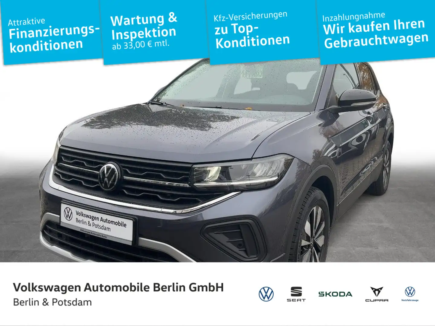 Volkswagen T-Cross 1.5 TSI DSG Goal Klima AHK LED PDC SHZ Gris - 1