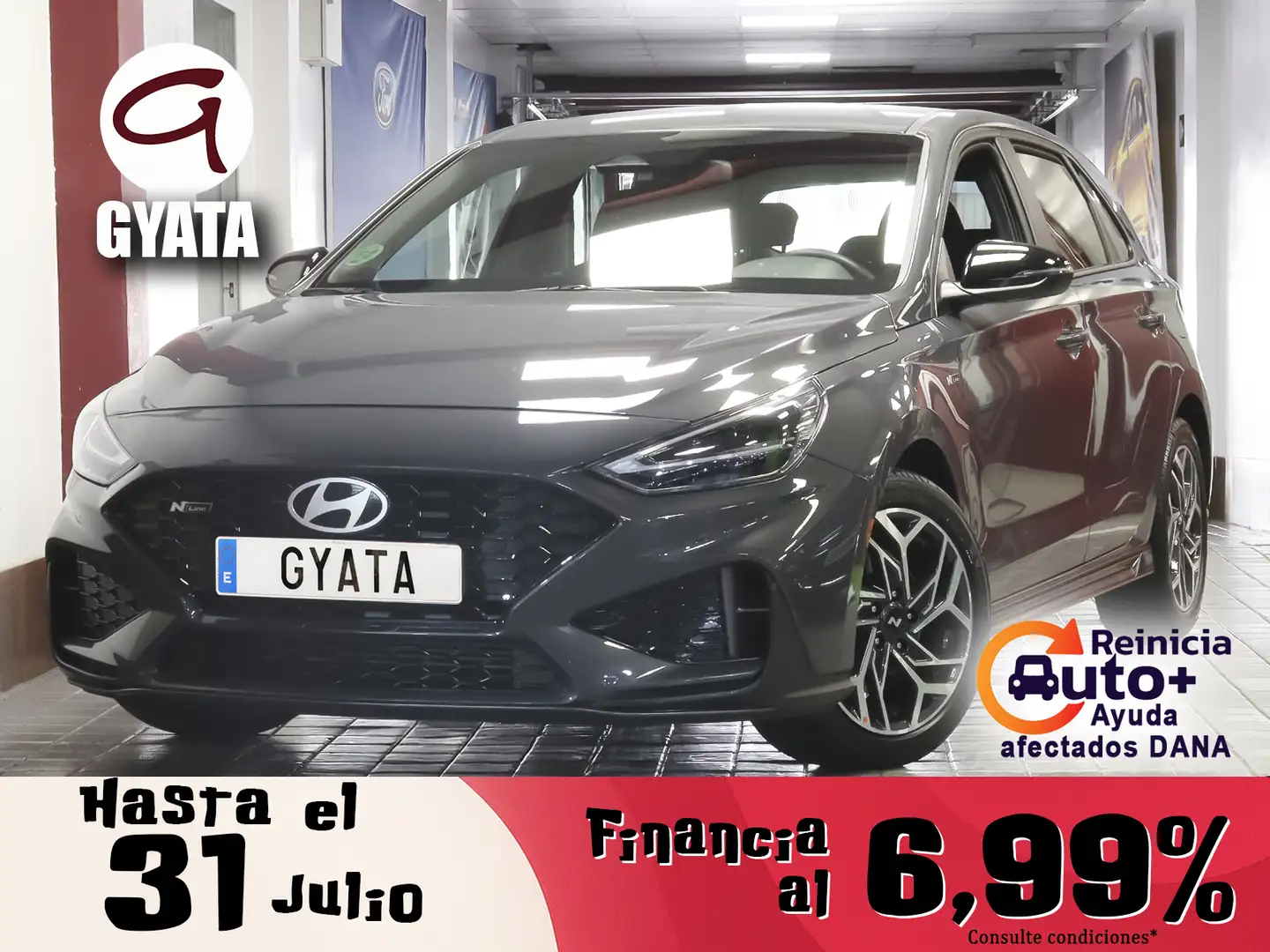 Hyundai i30 1.0 TGDI N Line 100 Gris - 1