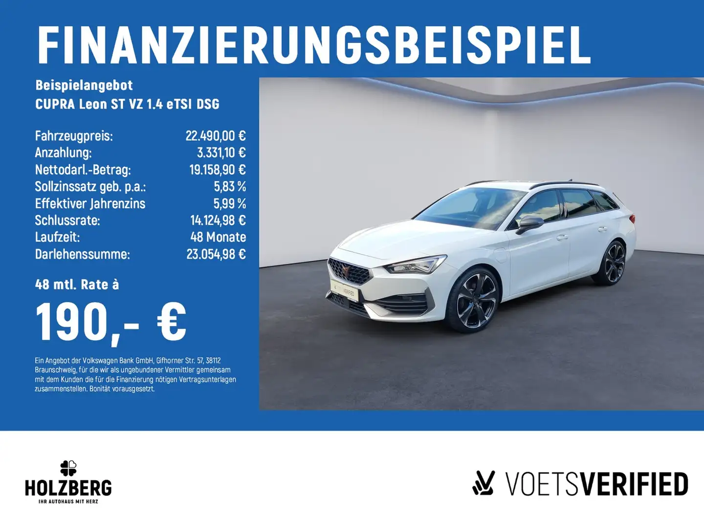 CUPRA Leon ST VZ 1.4 eTSI DSG LED+ACC+SHZ Weiß - 2