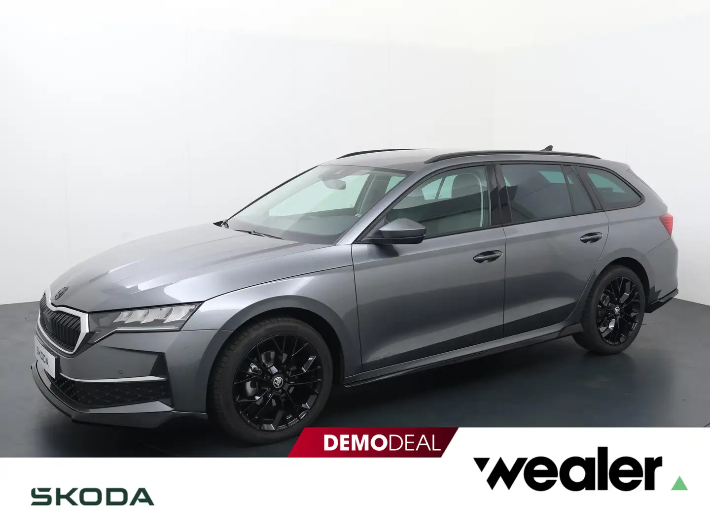 Skoda Octavia combi First Black Styling Pakket 1.5 TSI 115 pk DS Grijs - 1