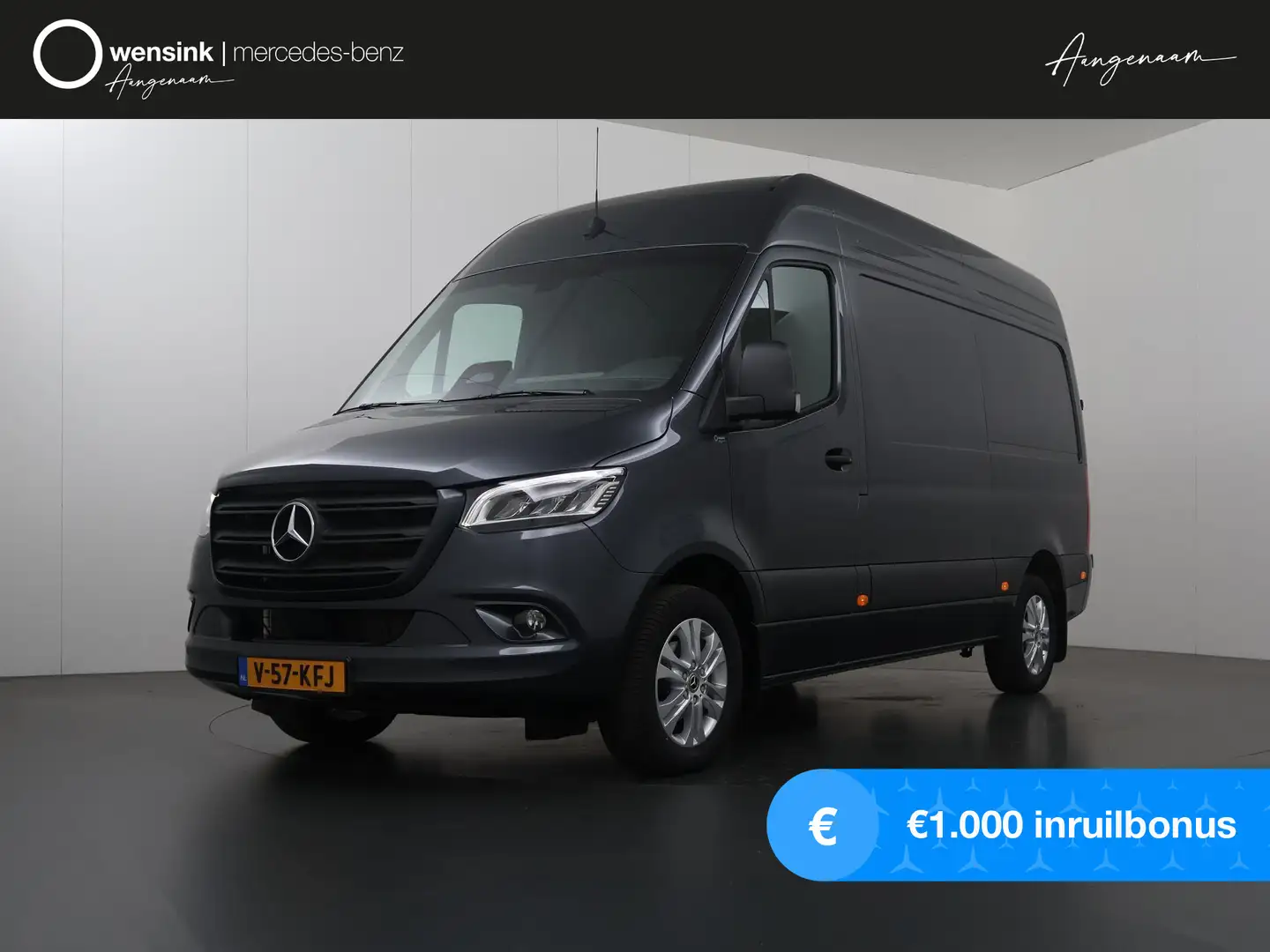 Mercedes-Benz Sprinter 319 CDI | L2 H2 | Select | Aut. | 3500 KG AHW | Na Grijs - 1