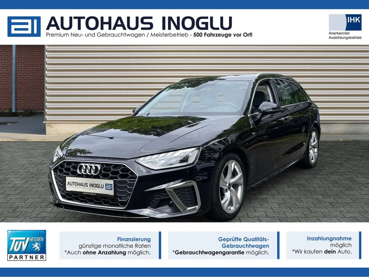 Audi A4 35 TFSI S line S tronic Navi+Leder+R-Kam+ACC+ Schwarz - 1