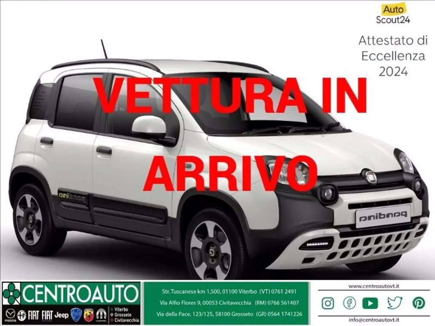 Fiat Pandina Cross 1.0 firefly hybrid s&s 70cv Blanc - 1