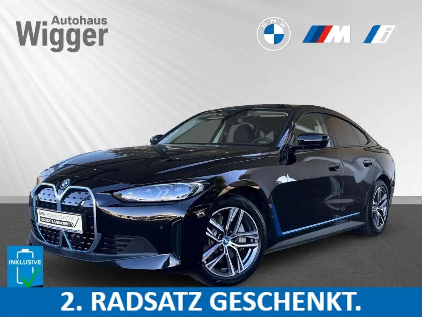 BMW i4 e35/Laserlicht/Navigationssystem/Soundsystem Schwarz - 1