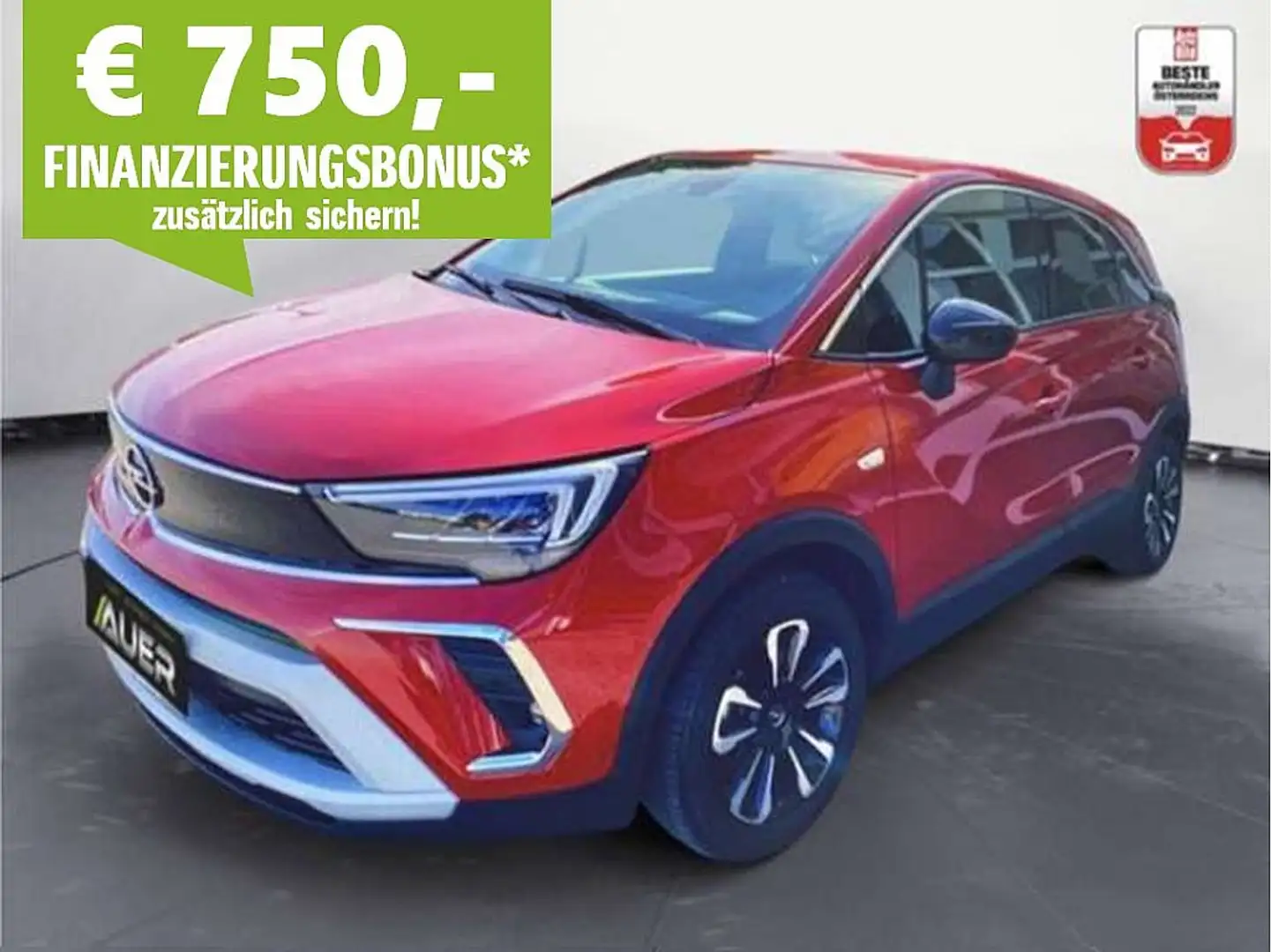 Opel Crossland 1,2 Turbo Elegance | LED | Navi | Klimaaut Rot - 1