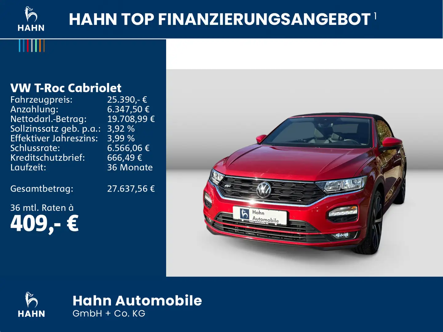 Volkswagen T-Roc 1.5TSI DSG R-Line Cam Navi Sitzh Rot - 2