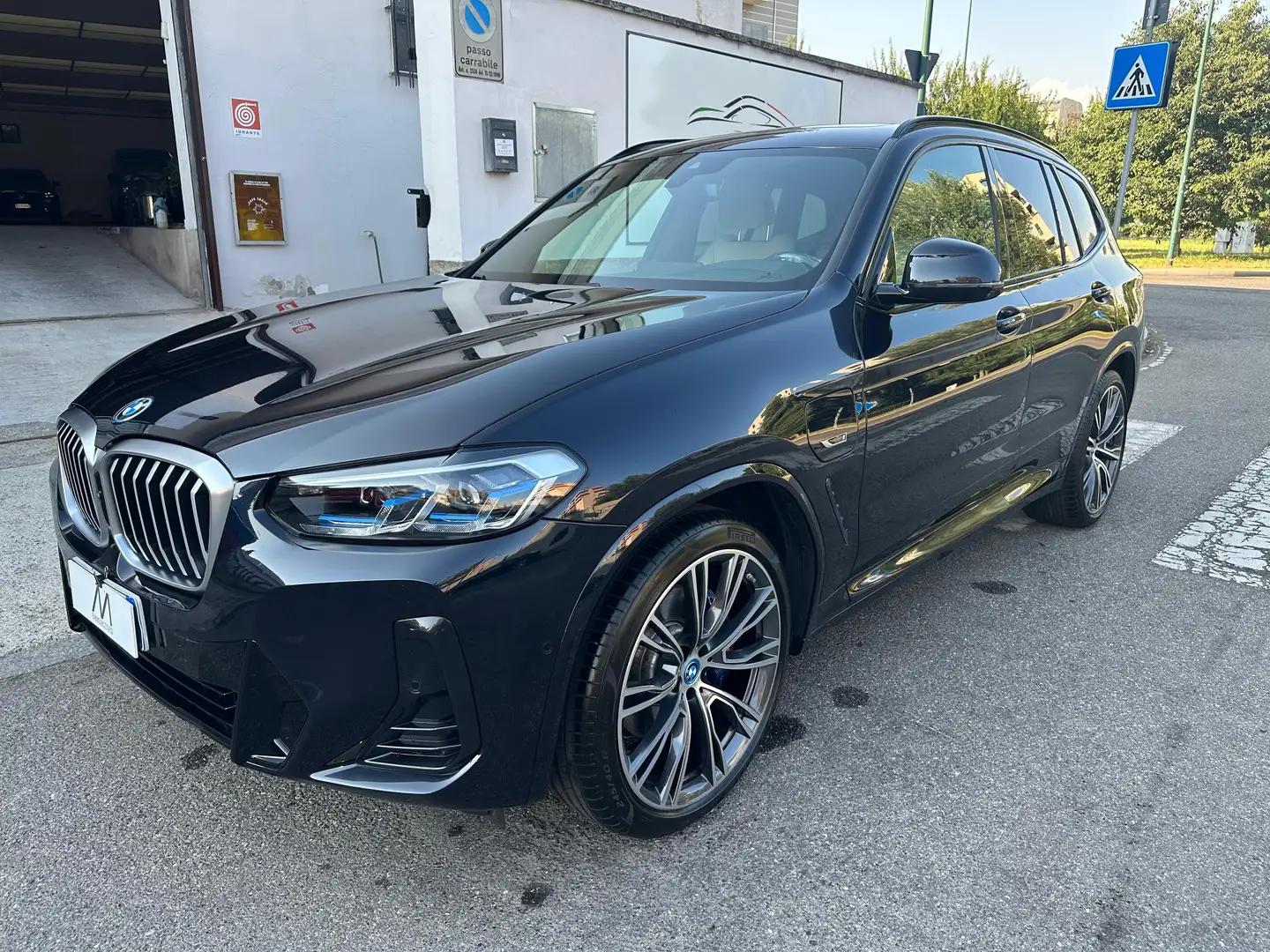 BMW X3 xdrive30e Msport -AUT/NAV/TETTO/CAMERA360/CERCHI21 Blu/Azzurro - 1