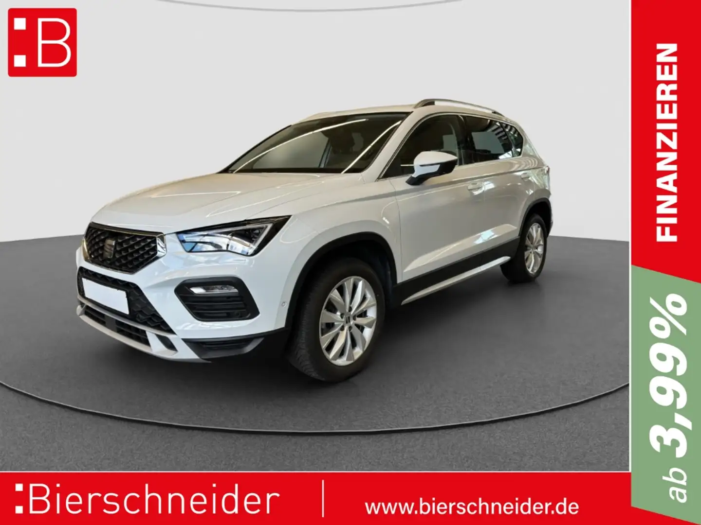 SEAT Ateca 1.5 TSI DSG Xperience AB 189EUR AHK REAR NAVI SHZ Weiß - 1