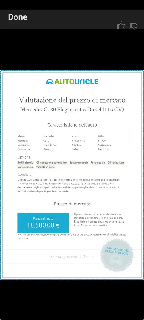 Mercedes-Benz C 180 C180 Bluetec Nero - 1