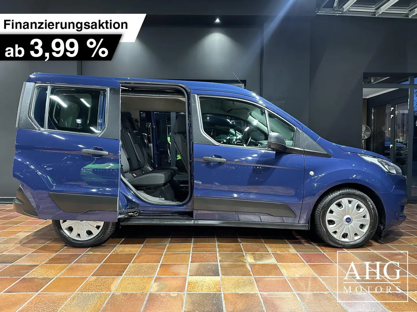 Ford Transit Connect KOMBI TREND 5-SITZE KLIMA TEMPO BLIS-TOTWINKEL+SPU Blauw - 1