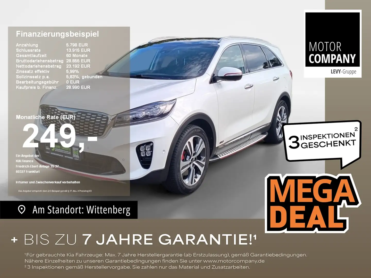 Kia Sorento 2.2 CRDi GT-Line Kamera*SHZ*Leder* Blanc - 1