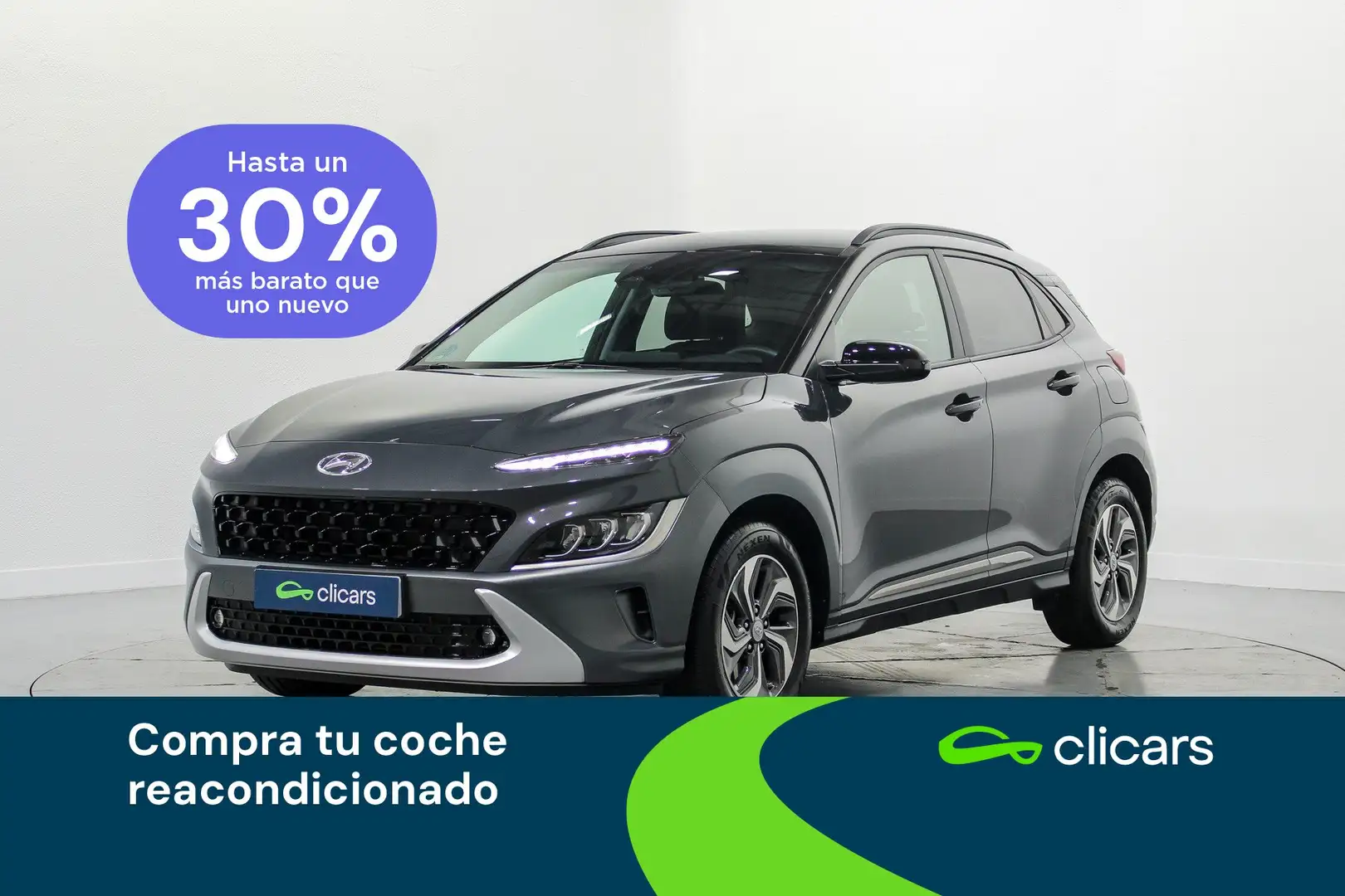 Hyundai KONA HEV 1.6 GDI DT Tecno 2C Gris - 1