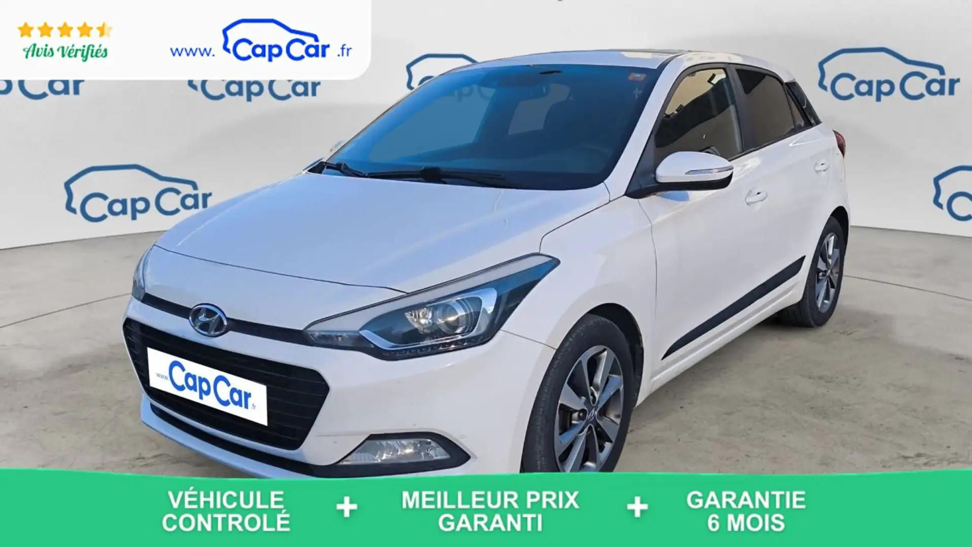 Hyundai i20 1.0 T-GDi 100 Edition Navi - Entretien constructeur Blanc - 1