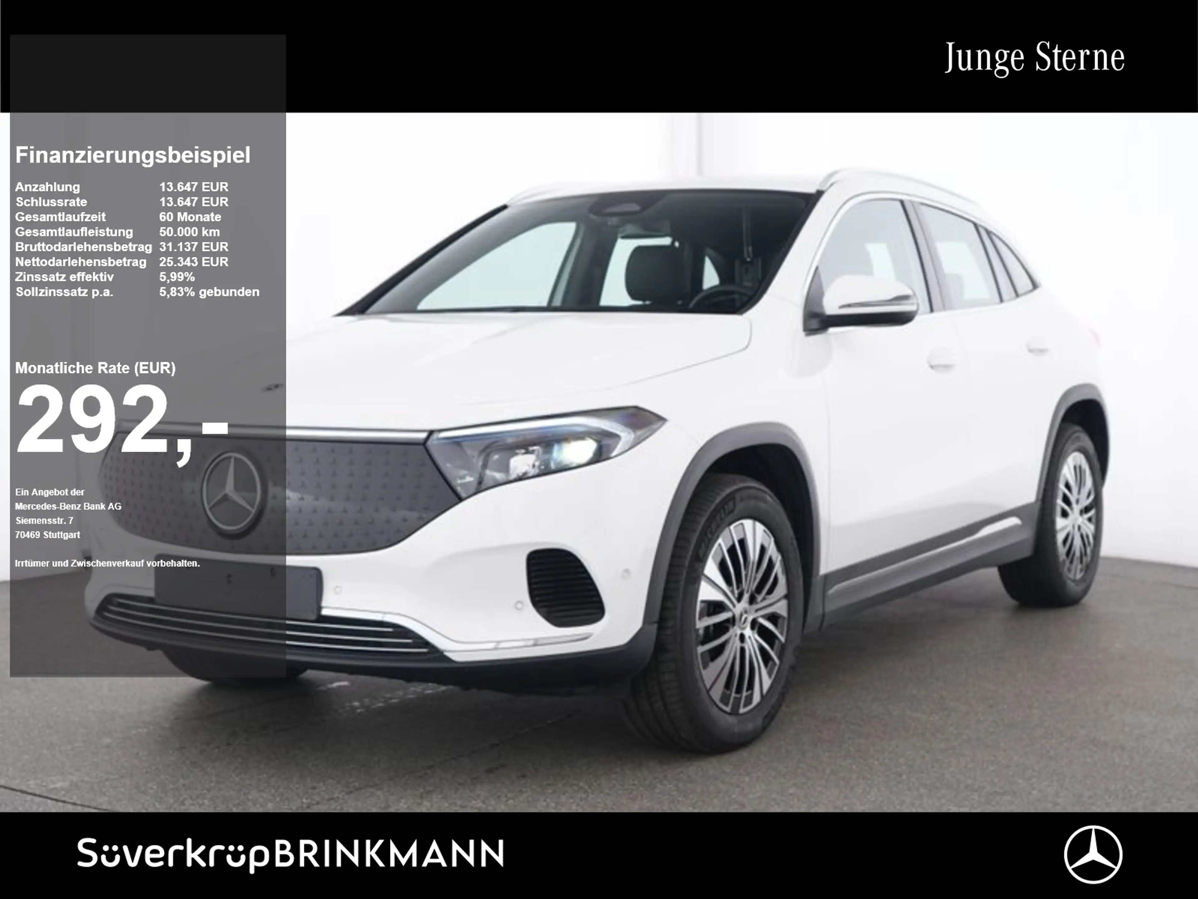 Mercedes-Benz EQA 250 + PROGRESSIVE AHK KAMERA SPUR STANDH PDC