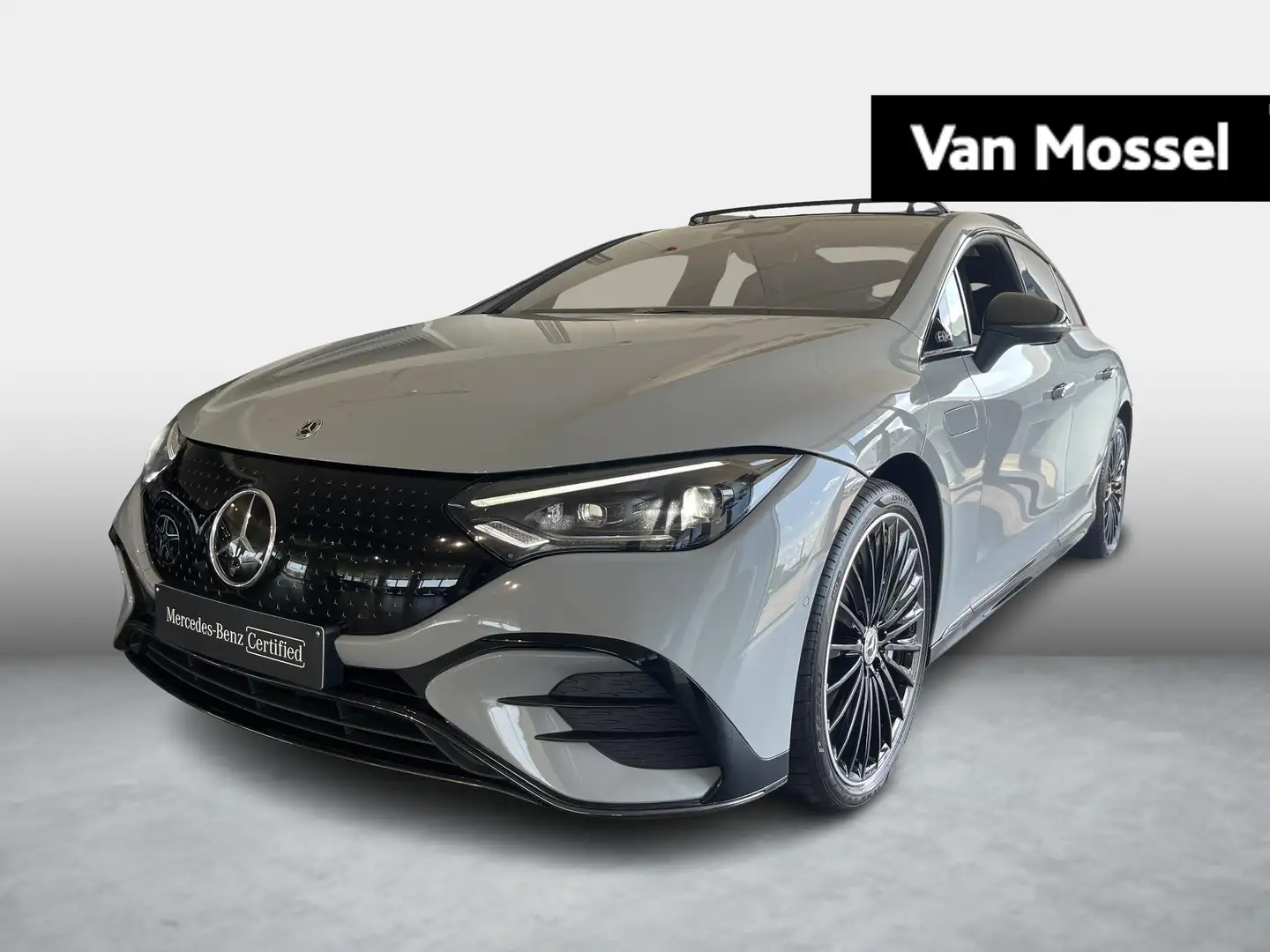 Mercedes-Benz EQE 350 AMG LINE + PANO DAK + AIRMATIC + BURMESTER + 5J MB Grijs - 1