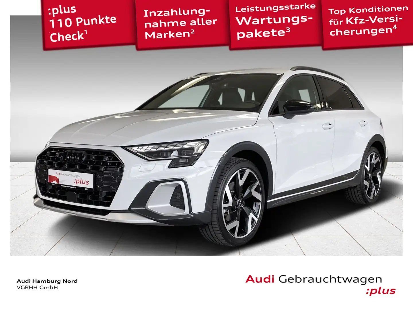 Audi A3 35 TDI S tronic HeadUp Matrix Navi Weiß - 1